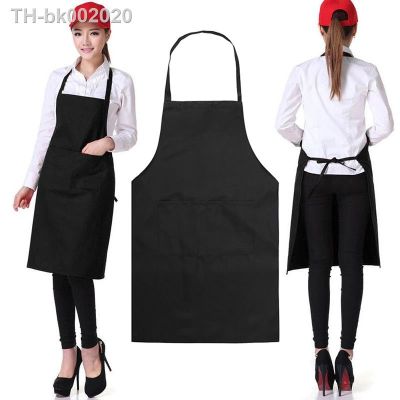 ✙ Waterproof Oil Cooking Aprons For Chef Women Men Kitchen Apron With Pocket Dishwashing Cleaning Accessories Sleeveless Aprons