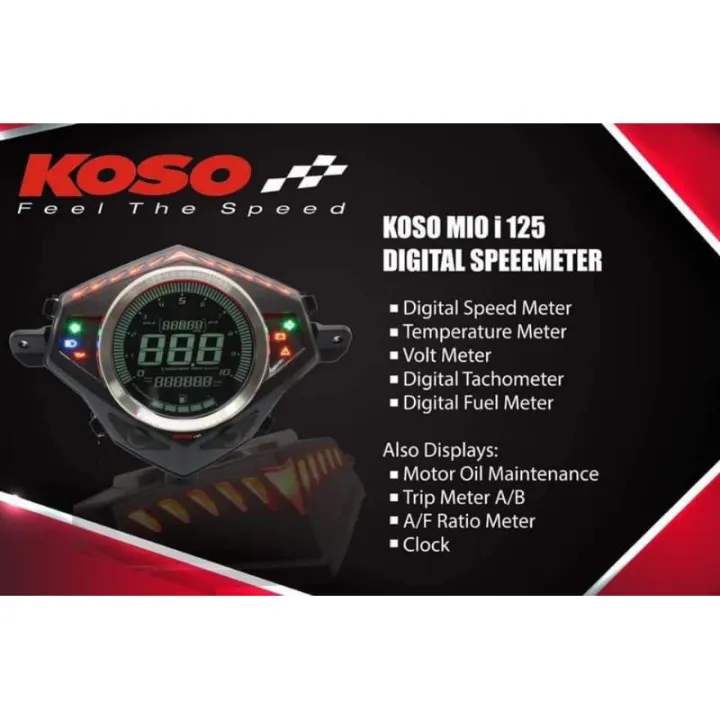 Koso Digital spedometer for mio i 125m3 Lazada PH