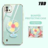 YBD เคสโทรศัพท์แบบเรียบง่ายหรูหราสำหรับ Realme C20 C20A C11 2021 Realme Narzo 50i สเตอริโอแบบหมุนได้คลุมทั้งหมดเคสกันกระแทกกล้อง