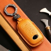 Key Cover Case Car Keyring Shell for Perodua Daihatsu for Toyota Yaris Ativ Raize Veloz Avanza Rush Genuine Leather