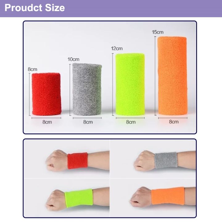 2pcs-colorful-cotton-wrist-sweatband-8-10-12-15cm-sport-wristband-brace-wrap-bandage-running-badminton-basketball-gym-strap