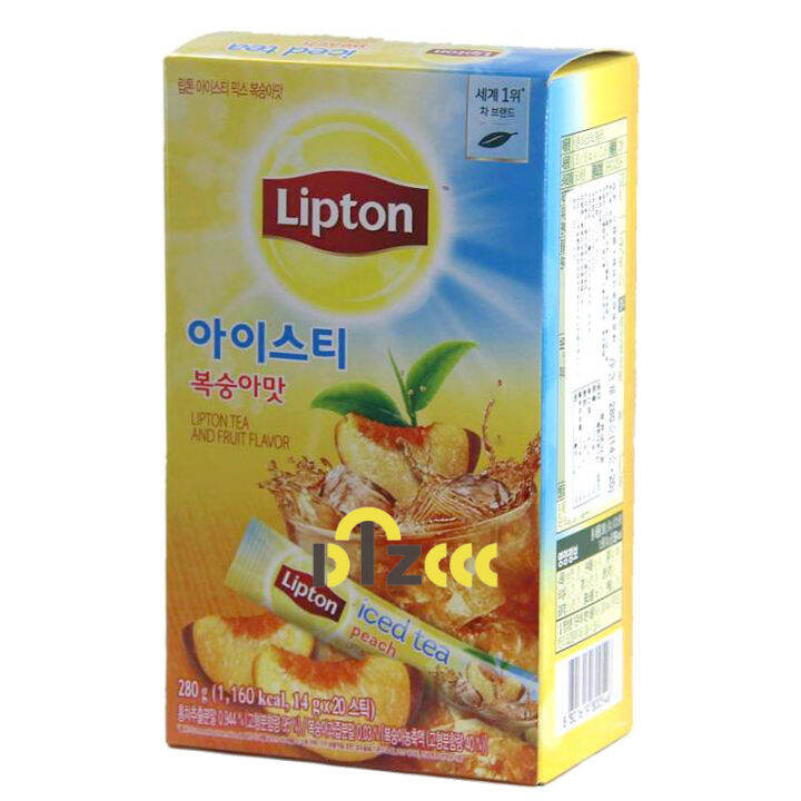 South Korea Imported Lipton Lipton Peach Ice Black Tea Peach Ice Tea