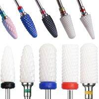 1PC Ceramic Nail Drill Bit Electric Manicure Machine Cuticle Clean Burr Milling Cutter Pedicure Polishing Nursing Accessories