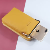 New Fashion Women Purses Solid PU Leather Strap Shoulder Bag Mobile Phone Big Card Holders Wallet Handbag Pockets For Girls