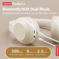 Lenovo Original Thinkplus หูฟังไร้สายบลูทูธสเตอริโอแบบ TH10หูฟังไฮไฟเพลงเบสชุดหูฟังพร้อมไมโครโฟน2023HOT หูฟังสำหรับเล่นกีฬา