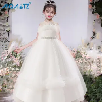 Girls white spring on sale dress