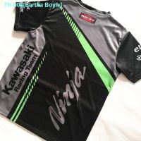 ✒❀▽ Eartha Boyle Summer quick-drying kawasaki motorcycle riding T-shirt breathable racing fans MOTO GP kawasaki team shirt with short sleeves