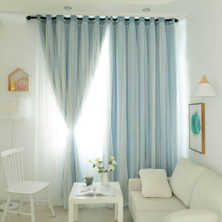 modern-blackout-curtains-for-bedroom-living-room-multicolor-cloth-lace-tulle-double-layer-window-decoration-curtains-home-decor