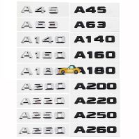 Hot New Alloy Car Rear Sticker for Mercedes Benz Letter A45 A63 A140 A160 A180 A200 A220 A250 A260 Auto 3D Alphabet Number Trunk Emblem Badge Decal D2P