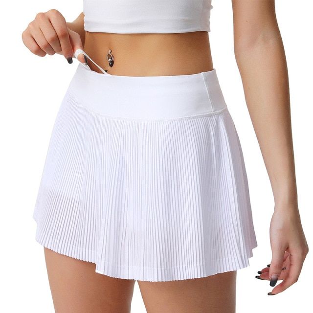 New 2023 Pleated Tennis Skirt With Underpants Slim School Uniform Women