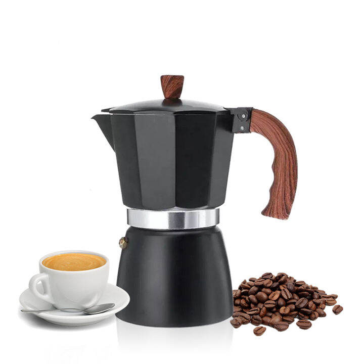 Moka Pot Coffee Maker Coffee Pot 150ml 300ml Aluminum Stove Top