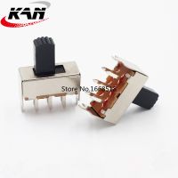 50PCS SS-22F10 2-speed vertical toggle switch 6-pin straight handle sliding switch 2 fixed feet 2-speed toy switch Electrical Circuitry  Parts