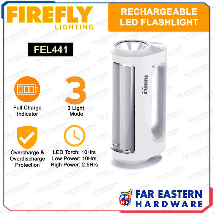 FIREFLY Rechargeable LED Emergency Light Flashlight Lazada PH