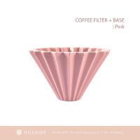 HILLKOFF : Dripper coffee filter + base : สีชมพู