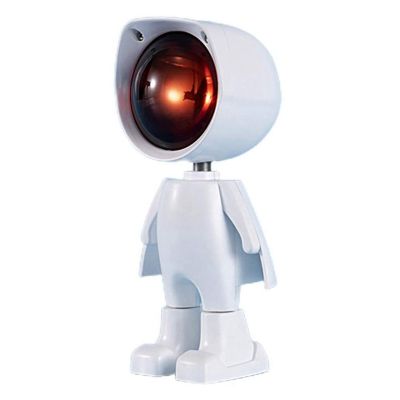 USB Projector Lamp Robot Projection Light Night Light 360° Adjustable LED Projector Lamp Room Decoration
