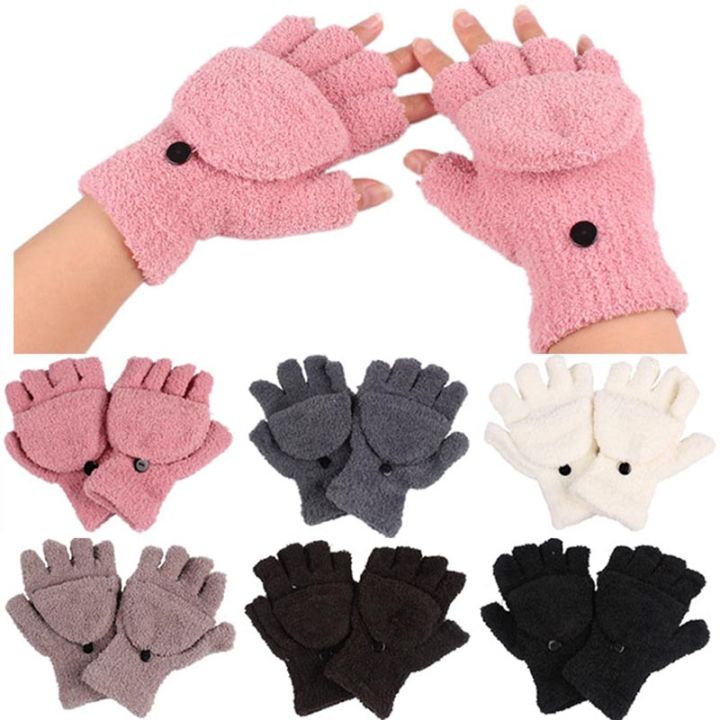 shiqinbaihuo-ถุงมือแฟชั่นสำหรับผู้หญิงถุงมือกีฬาฤดูหนาว