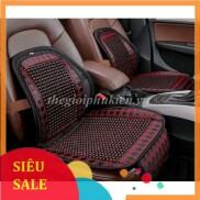 Bộ lót ghế, tựa lưng Massage hạt gỗ cho Ô tô, Xe hơi giá rẻ