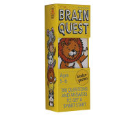 Brain Quest Kindergarten English original 300 questions and answers to get a smart start American preschool general practice Q &amp; a card kindergarten intelligence development