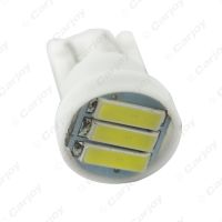 LEEWA 5pcs Super White 1.5W T10 194 168 W5W 7014/7020 3SMD Car Side Wedge Tail Turn LED Light Bulb CA4184