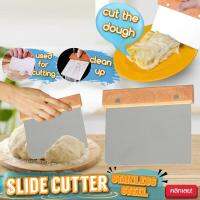 Slide Cutter มีดสแตนเลสหั่นสไลด์ตัดอาหาร  อุปกรณ์เบเกอรี่ ตัดแป้ง ขนมเค้ก ปาท่องโก๋ โรตี 1 อัน