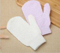 【cw】 Exfoliating Mitts  amp; Gloves Bathing Tools Shower Washable - body use（Random Color）