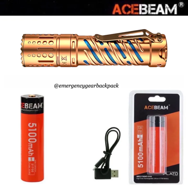 ACEBEAM E70-CU 4600LMS 240M EDC Flashlight | Lazada.co.th