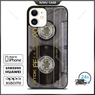Retro Cassette Tape Phone Case for iPhone 14 Pro Max / iPhone 13 Pro Max / iPhone 12 Pro Max / XS Max / Samsung Galaxy Note 10 Plus / S22 Ultra / S21 Plus Anti-fall Protective Case Cover