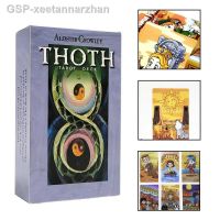 แฟชั่นมาแรงจาก Xeetannarzhan 78ชิ้น Aleister Crowley การ์ด Thoth สำหรับเกมปาร์ตี้กระดานทำนายเพื่อน