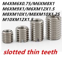 M4-M6 M6-M8 M6-M9 M6-M12 M8-M10 M10-M12 Sus304 thin teeth slotted Adapter screw wire thread insert sleeve conversion nut 1266