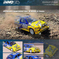 INNO 1:64รุ่นรถ Escort RS Cosworth No.1อังกฤษแรลลี่แชมป์1994-สีเหลือง