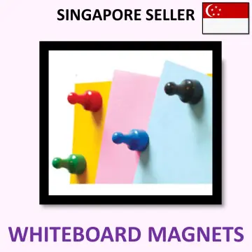 SG STOCK] Magnet Badge with Adhesive Tape - No Pin Strong Magnetic Magnets  Black Office Staff Employee Safe Name Tag