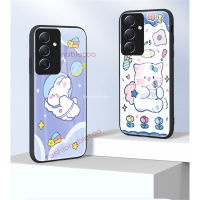 เคสใหม่สำหรับ Samsung GaxlayM54 M33 M14 M23 M52 M13 4G 5G A33 SamsungM54 5G 2023เคสใหม่น่ารักขอบซิลิโคนนิ่มลายการ์ตูนฟิลม์แก้วกันรอยฝาหลังเคสมือถือกันกระแทกแข็ง