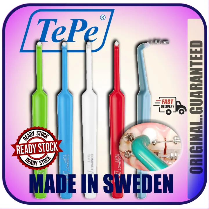 Tepe Compact Tuft single tufted Special soft toothbrush or interdental ...