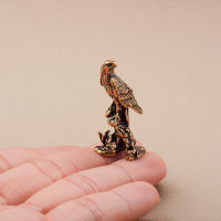 Home Table Bird Statue Animal-themed Handmade Crafts Vintage Copper Eagle Ornament Handmade Bird Figurine For Decoration Miniature Copper Eagle Statue