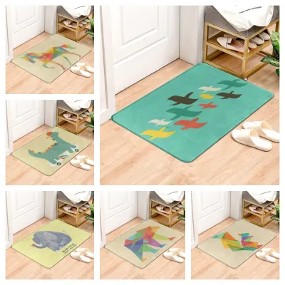 Kitchen Carpet Floor Mats for Living Room Welcome Mat Animal cartoon Cute animal Doormats Kitchen Mat Bathroom Anti-Slip Rug