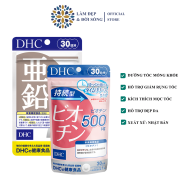 Combo Viên Uống DHC Tóc Chắc Khoẻ Giảm Gãy Rụng 30 Ngày Kẽm 30v & Biotin