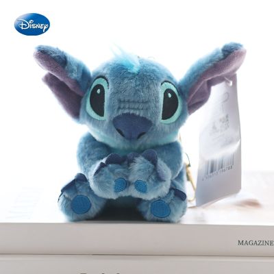 12Cm Stitch Kawaii Plush Keychain Disney Childrens Backapck Key Chain Soft Toy Doll For Girls Bag Cartoon Pendant Child Gift