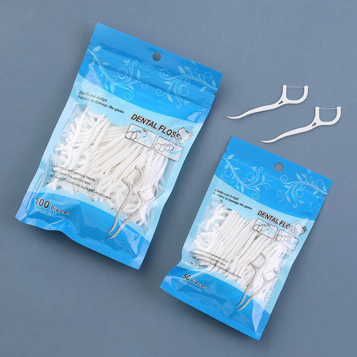 Dental Floss 100&50 pcs/set Flosser Teeth Toothpick stick Dental Floss