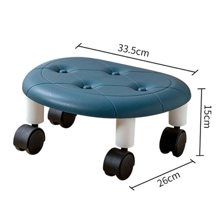 สตูลเล็กมีล้อ-สตูลเตี้ยหมุนได้-360-สตูล-เก้าอี้หมุนได้-เก้าอี้นั่งสบาย-สตูลวางเท้า-เก้าอี้สตูล