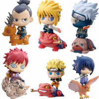 Cute Naruto Figure Anime 1pc Kakashi Uchiha Sasuke Itachi Q Figurals Gaara Akatsuki Figurine Toy Car Decoration Model Gifts Doll
