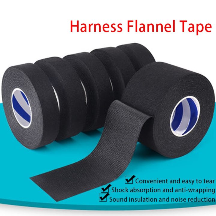 15-meter-heat-resistant-flame-retardant-adhesive-cloth-tape-for-car-cable-tape-harness-wiring-loom-protection-tools-insulator-adhesives-tape