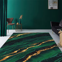 Modern Luxury Green Living Room Rug Decoration Emerald Car Abstract Big Floor Mat Washable Bedroom Car Anti-slip Customize