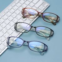 【cw】 Fashion Vintage Flowers Portable Reading Glasses Anti Blue Light Eyeglasses Eye Protection Ultra Light Frame