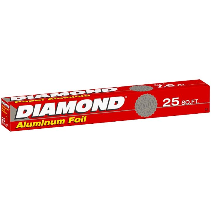 Diamond Aluminum Foil 12" x 25 ft.ไดมอนด์ อะลูมิเนียมฟอยล์ ขนาด 12 นิ้ว x 25 ตารางฟุต