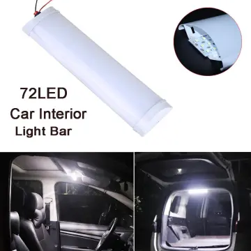 2pcs 12v 72led Car Interior Light Bar Car Led Interior Lights Rv Ceiling Dome  Lights Van Lights For
