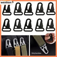 WENKEN 1/2/5pcs โลหะผสมสังกะสี ชุดเดินทางกระเป๋าเป้สะพายหลัง อุปกรณ์กลางแจ้ง คลิปหนีบเข็มขัด คาราไบเนอร์ ตะขอแขวนขวด พวงกุญแจหัวเข็มขัด