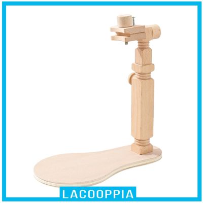 ( Lacoopia ) ขาตั้งไม้สําหรับจักรเย็บผ้าปรับได้ 360 องศา