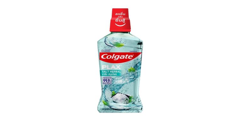 Colgate Plax Mouthwash คอลเกต พลักซ์ น้ำยาบ้วนปาก 500 มล. เกลือ สมุนไพร (Salt Herbal)(Ma)