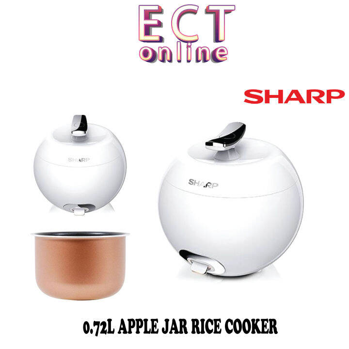 sharp 0.72 l apple jar rice cooker