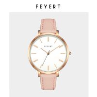 [100 Original] FEYERT brand counter genuine 2024 Internet celebrity belt watch waterproof quartz watch light luxury niche womens watch